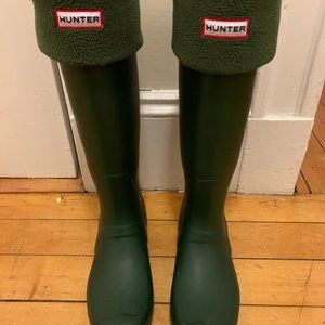 Hunter Tall Original Green Rain Boots